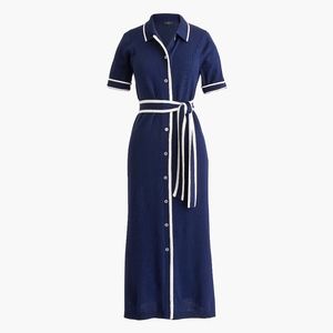 J. Crew Wool Shirt Dress Button Up Collared